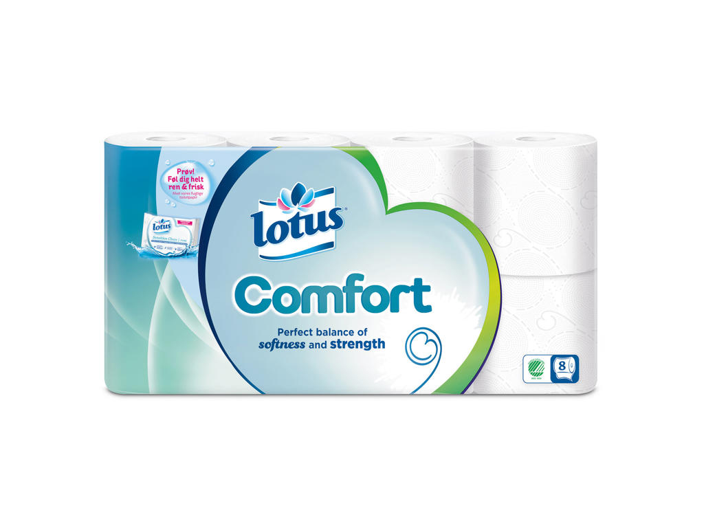Toiletpapir Lotus Comfort 3-lags 56 ruller