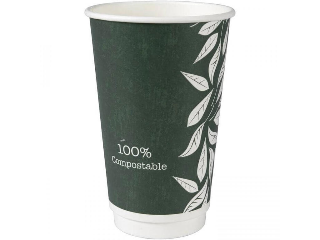 Papkrus Green Leaves double wall | 48/50 cl | 25 stk