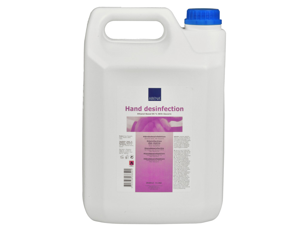 Hånddesinfektion Abena flydende 85% 5 L