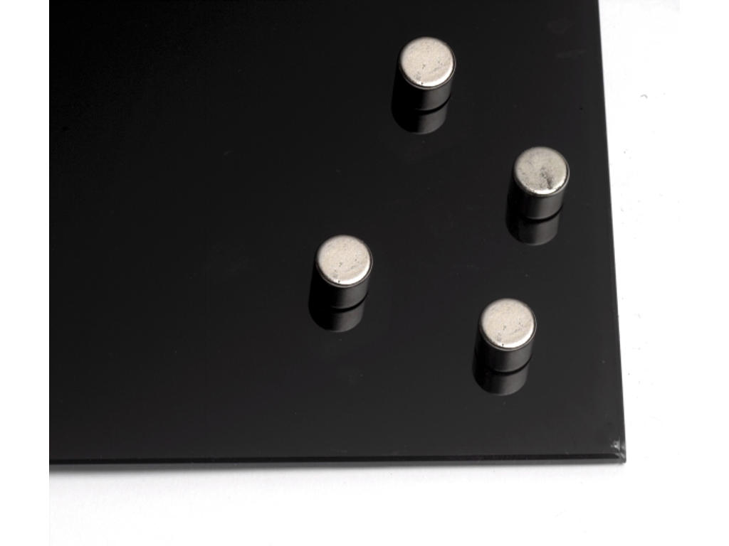 Magneter | Naga | til glastavle | Ø1x1cm | cylinder | stål | 4 stk