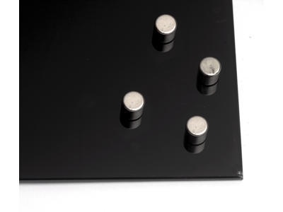 Magneter | Naga | til glastavle | Ø1x1cm | cylinder | stål | 4 stk