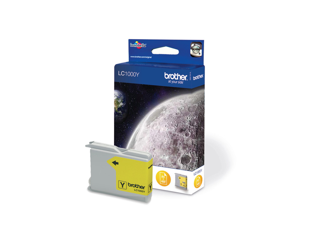 Brother blæk LC1000Y gul, 400 sider