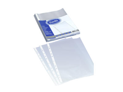 Plastlomme A4 0,04 præg å/top 100 stk Bantex 