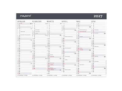 Kontorkalender Moderne A4 2027