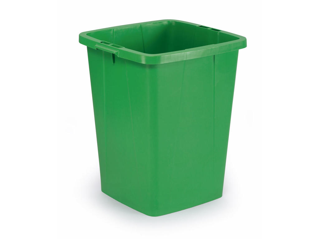 Affaldspand Durabin 90L. grøn firkantet