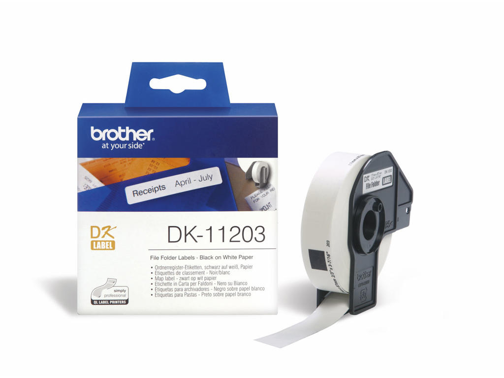 Label Brother DK11203 17x87mm hvid 300 stk