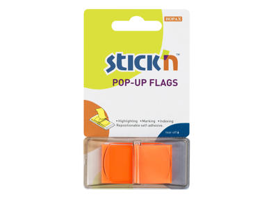 Indexfaner 25x45 mm Stick'N orange