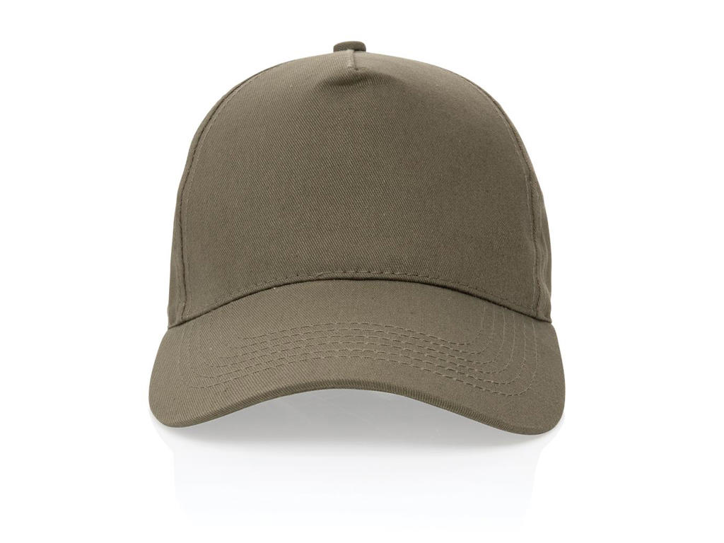 Impact 5 Panels cap, 190gr Genanvendelig Bomuld, med Aware&trade;, Grøn