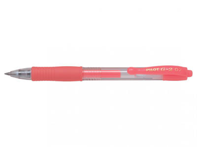Pilot gelpen G-2 neon 0,7 medium rød