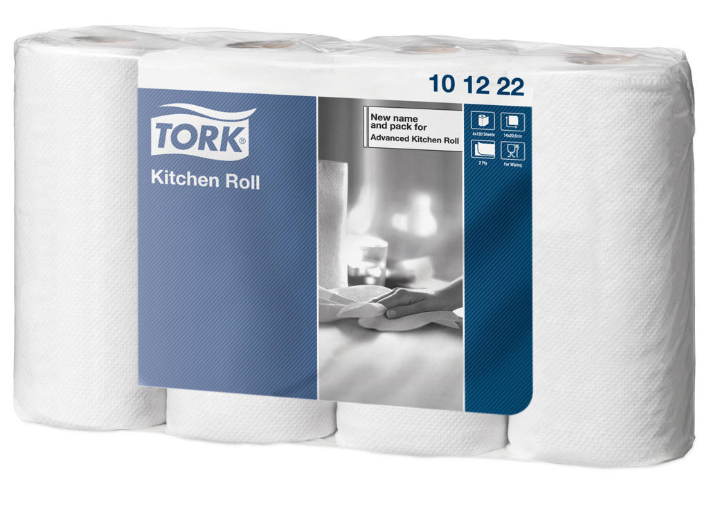 Køkkenrulle Tork Plus | 2-lags hvid | halve ark | 32 rl | 16,8 m