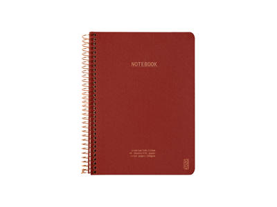 Notesbog KOZO Premium A5 100 g linjeret rust