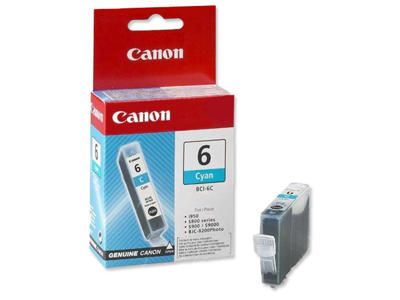Canon blæk BCI-6 C cyan