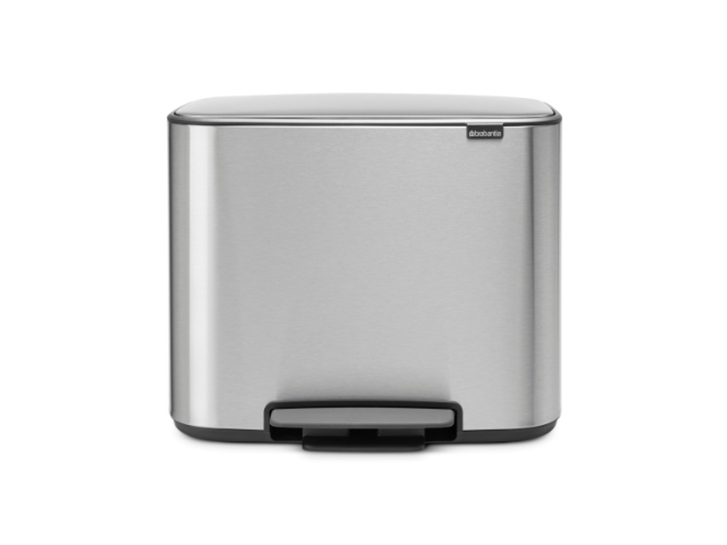 Brabantia Pedalspand Bo | 3 x 11 liter | Mat stål