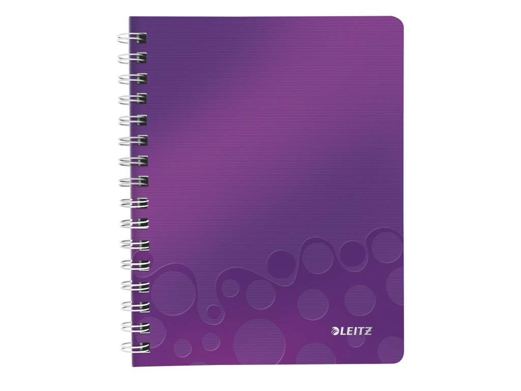 Notesbog A5 linjeret leitz lilla