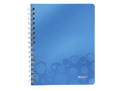 Notesbog A5 linjeret Leitz wow blå
