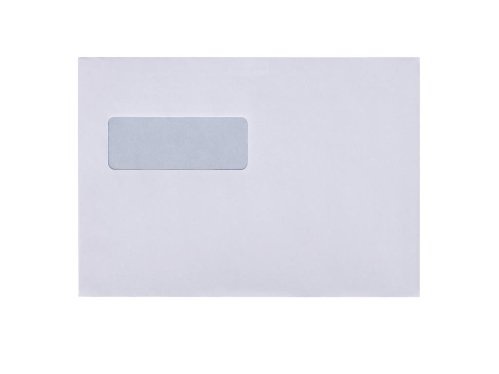 Kuverter C5 med rude 10098 P&S 500 stk.