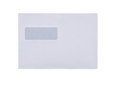 Kuverter C5 med rude 10098 P&S 500 stk.