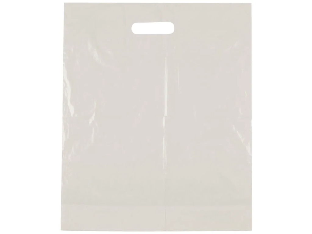 Bærepose Poly, 100 STK. P5 hvid, 37,5 x 43 cm