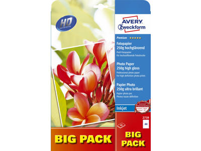 Fotopapir A4 250gr. inkjet Premium Glossy 40 ark