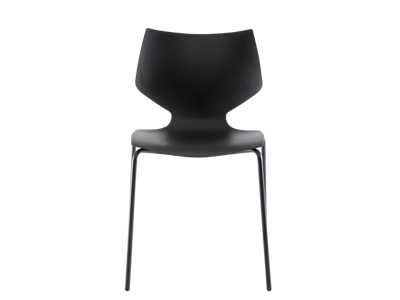 Stabelstol | Ventus My | Sort sæde og stel