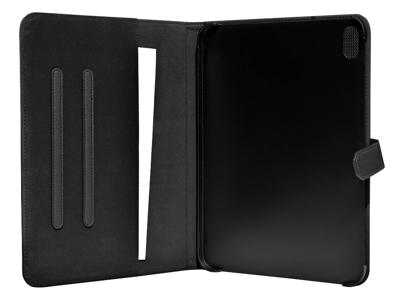 iPad 10.9" Gen 10 (2022) case, vegan leather, sleep/wake, stand, black