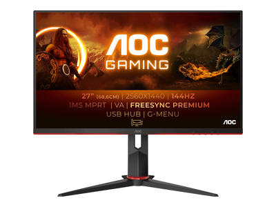 AOC Q27G2U/BK 27" gaming skærm