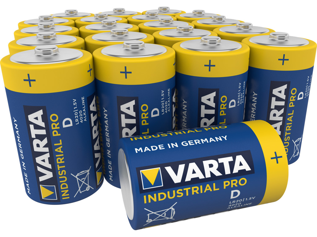 Batteri Varta Industrial pro D Lr20 20 stk