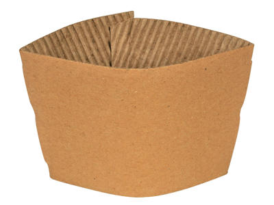 Papsleeve til 24/28cl papkrus brun 1000 stk