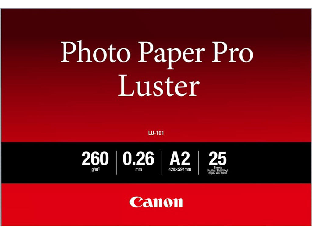Fotopapir A2 Canon LU-101 Luster 260g inkjet 25 ark