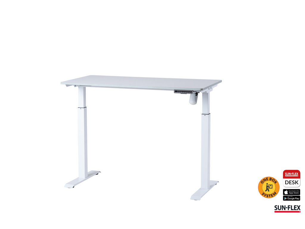SUN-FLEX®EASYDESK ELITE 120x60 cm Pure White