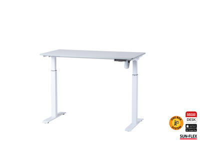 SUN-FLEX®EASYDESK ELITE 120x60 cm Pure White