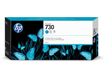 HP 730 blæk cyan 300 ml.