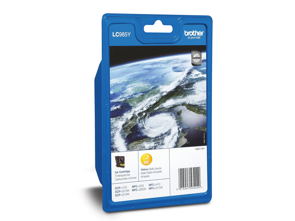 Brother blæk LC985Y gul, 260 sider