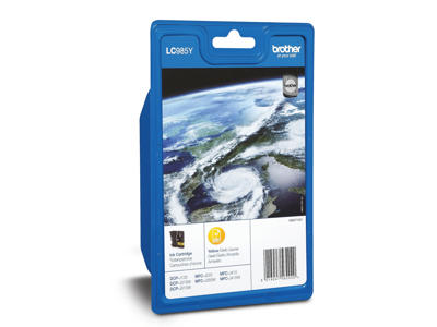 Brother blæk LC985Y gul, 260 sider