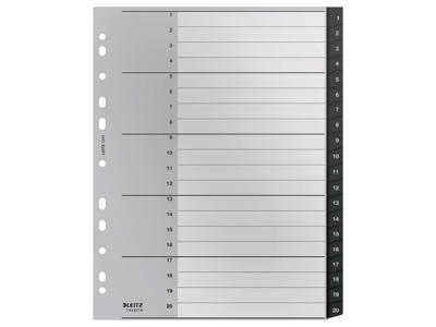 Talregister A4 1-20 PP Recycle