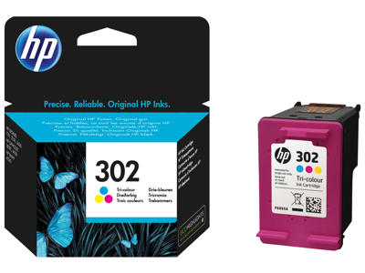 HP 302 blæk CMY, 165 sider