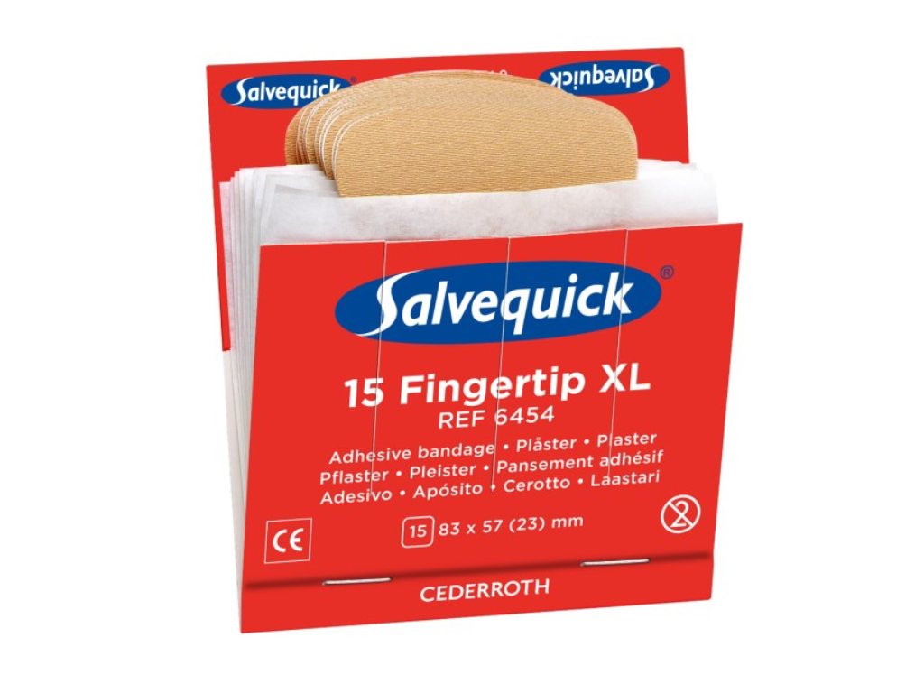 Plaster fingerspids XL refill Salvequick 15 stk