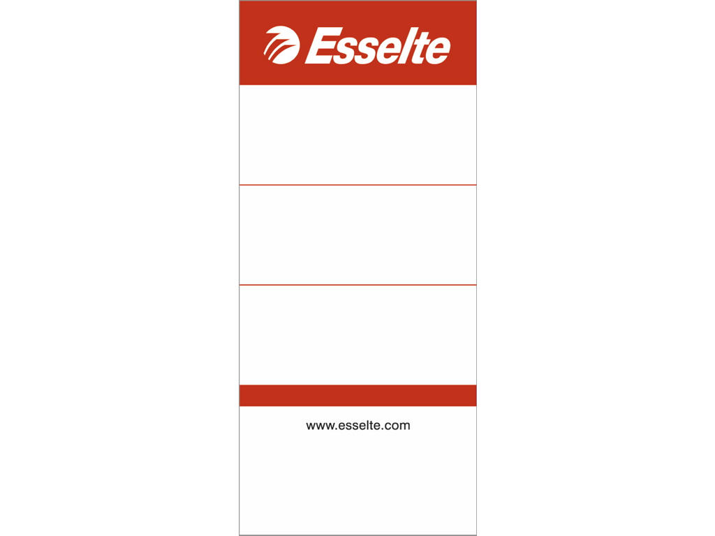 Rygetiket Esselte smal lang udgave 100 stk