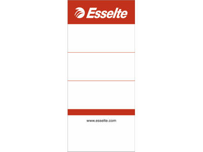 Rygetiket Esselte smal lang udgave 100 stk