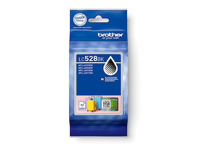 Brother blæk LC528BK Sort