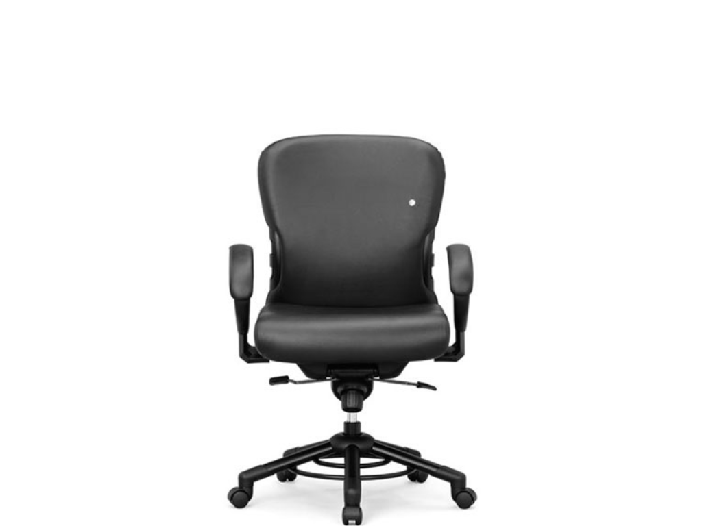 XL kontorstol 200 kg | 24 timers stol | Interstuhl O652 | Sort uldstof Fame 