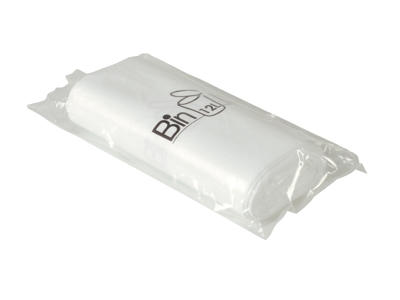 Spandeposer 40x57 12L LLDPE hvid m/stjernebund 20 stk