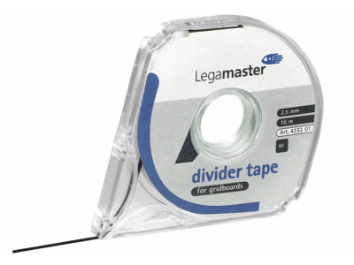Tape til tavler 2,5 mm x 16 meter sort Legamaster