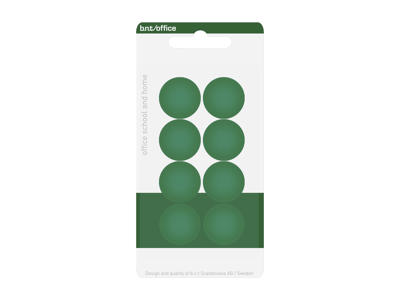 Magneter BNT Ø20 mm grøn 8 stk.