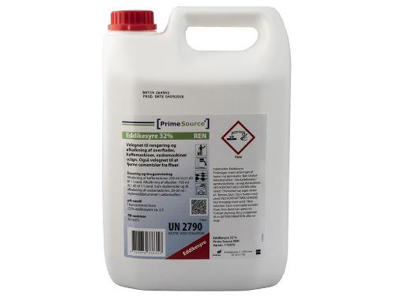 Eddikesyre 32% Prime Source Ren 5 liter