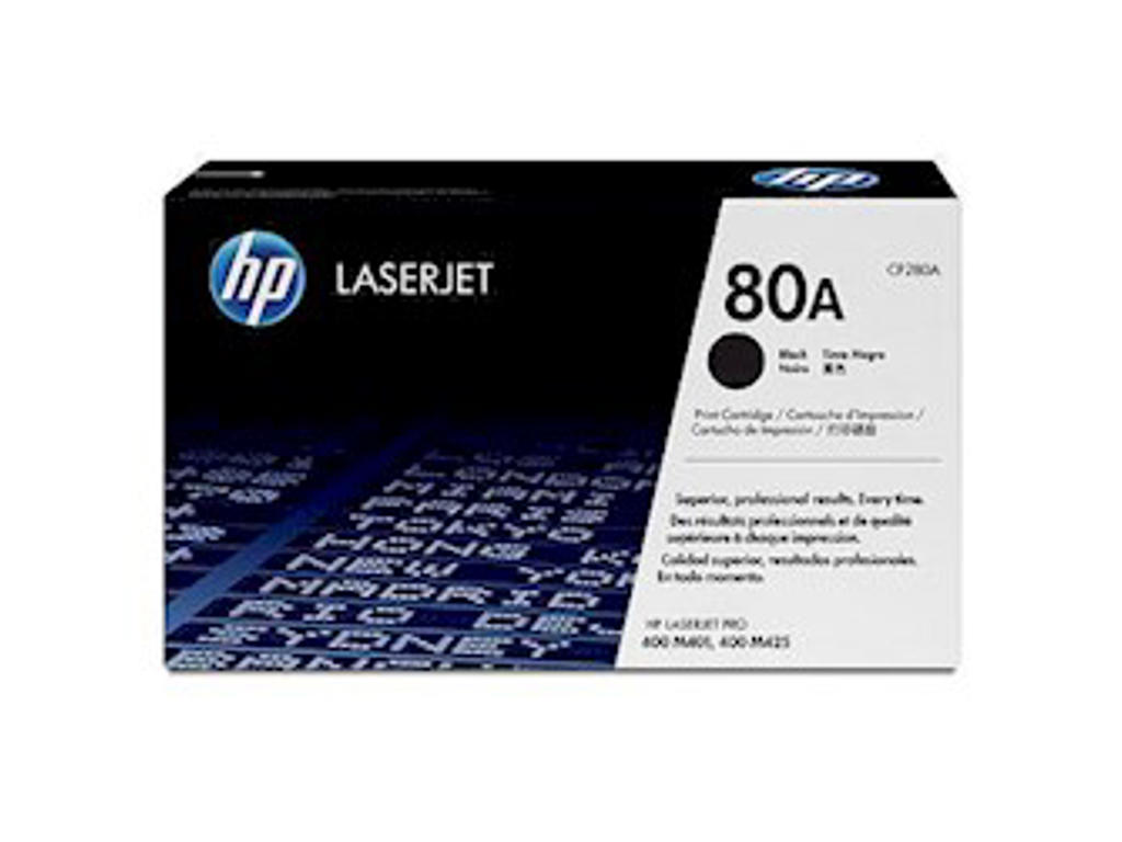 HP 80A toner CF280A sort, 2700 sider