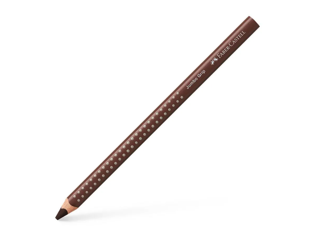Farveblyant Faber Castell Jumbo Grip brun