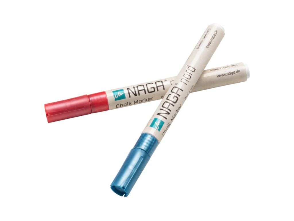 Glastavle marker Naga blå og pink 2 mm Wet Erase