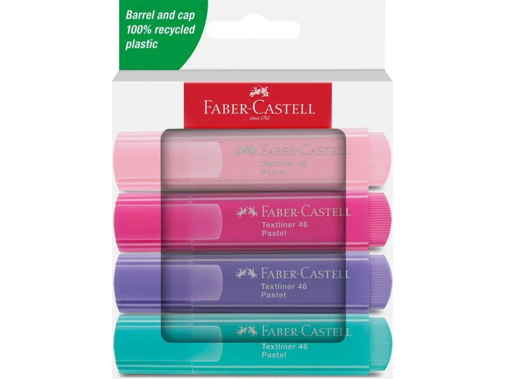 Overstregningstusch | Faber Castell | Pastel | 4 ass