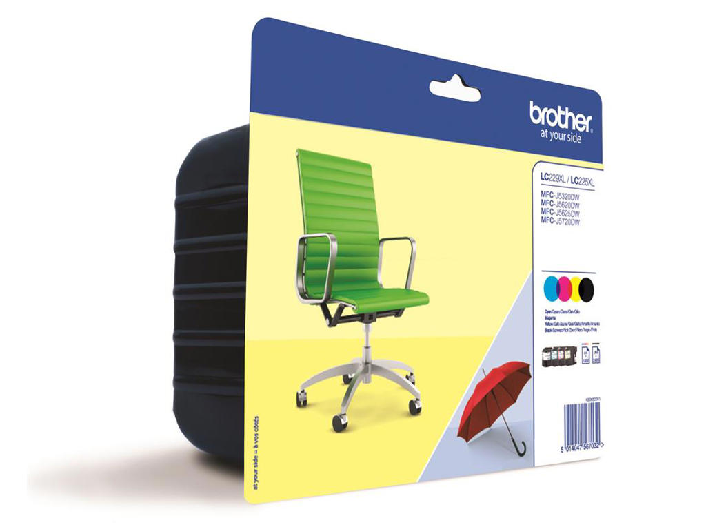 Brother blæk LC229XL/225 sampak